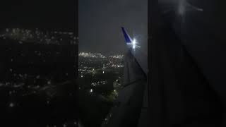 Flight landing at Visakhapatnam Airport!! ✈️Night time view 🌃