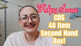 Helpsy Source Haul | COS Second Hand 40 Item Box | Part Time Reseller