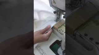 How to Use Small Cylinder Interlock Machine for Bottom Hemming #Shorts