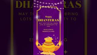 Happy Dhanteras !! #Dhanteras #Diwali #Festival #HappyDhanteras #India #HappyDiwali #DhanterasWishes