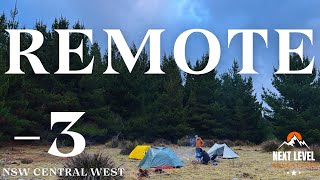 Remote Backcountry Adventure! Pine Forest Camping at -3°C