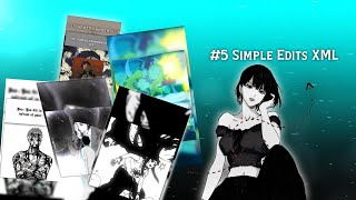 #5 simple Ani-Manga Edits XML ( Alight Motion )...