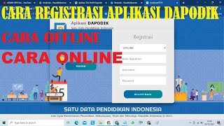 Cara Registrasi Dapodik 2022 Offline