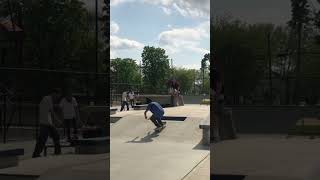 Clean DOUBLE heel flip euro gap | skateboarding