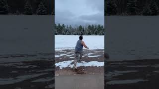 The only way to throw a snowball