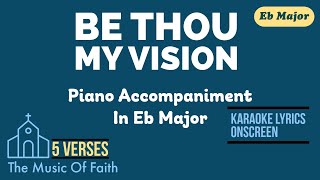 BE THOU MY VISION Hymn Piano Accompaniment [Karaoke Lyrics Onscreen]