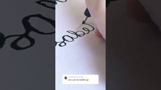 Name calligraphy writing || Isabella