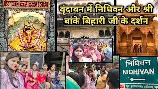 वृंदावन में निधिवन और श्री बांके बिहारी जी के दर्शन मिले | #Vrindavan #nidhivan #Sribankebihari |