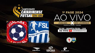 CAMPEONATO CATARINENSE SÉRIE OURO 2024 - 1ª FASE - Joaçaba Futsal X Futsal São Lourenço