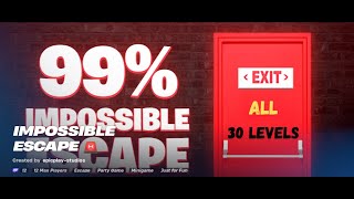 99% Impossible Escape Room - 30 Levels - Full Walk Through