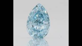 0.07 ct FANCY INTENSE GREEN-BLUE PEAR GIA 天然 ダイヤモンド ルース