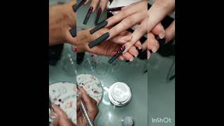 Try this nail Set! XL acrylic nail choice •Red Bottom nails