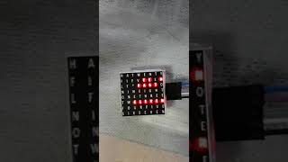 Sample 8x8 LED matrix word clock with Arduino