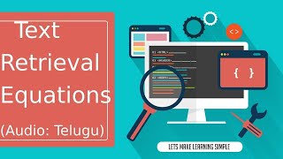 Text Retrieval Equations in Telugu (Text Retrieval Course in Telugu)