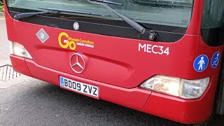 Go Ahead London Mercedes Benz Citaro MEC34 (BD09 ZVZ) on the 108 to Lewisham Shopping Centre