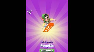 SBLOCCO PUMPKIN SKATE SU SUBWAY SURFERS$$$ #subwaysurfers #subwaysurf #subwaysurfersshorts