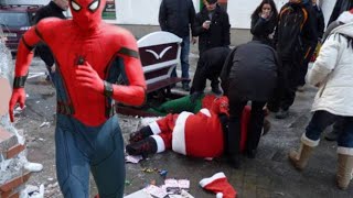 Spider-man will try to assault and rob Santa, like he does every year!