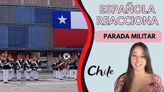 👉 ESPAÑOLA REACCIONA A PARADA MILITAR / CHILE