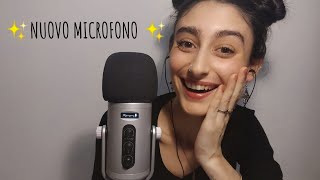 ASMR ITA | TESTIAMO INSIEME IL NUOVO MICROFONO🎤🌸| WHISPERING, TAPPING, FABRIC SOUNDS ETC...