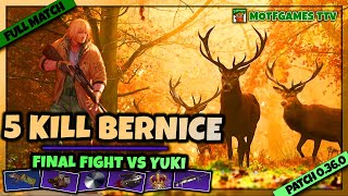 Five Kill Bernice vs Yuki | Top 100 Player MOTFTTV | Eternal Return: Black Survival Pro Gameplay