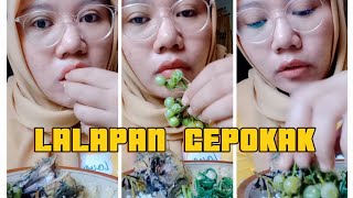 SAYUR KEPALA IKAN , NASI TIWUL , LALAP CEPOKAK ,TERONG PIPIT , MANTAP BANGET