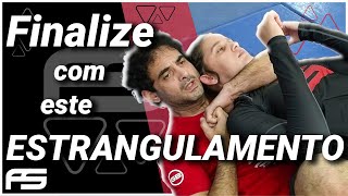 Estrangulamento sem kimono (no-gi) na pegada de costas!