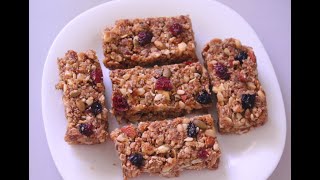 Weightloss recipes/Granola bar/NO BAKE Granola Bar/NO SUGAR Granola bar/Diet recipes/Protein bar