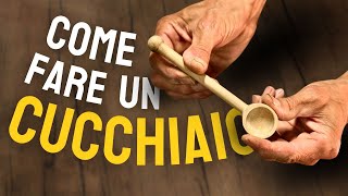 Un CUCCHIAIO in LEGNO - Tornitura per la cucina #faidate