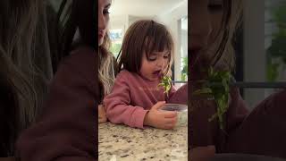 Eating seaweed salad #toddler #seafood