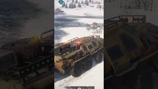 Foreigner Deliver To The North Camp #shorts #snowrunner #snowrunnergameplay