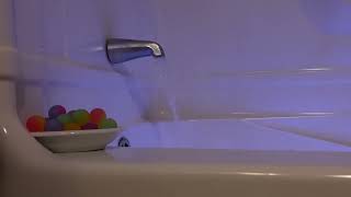 Bathtub Filling ASMR // LowPressure and Ambient Underwater Light 3 Hour Loop