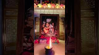 Our DAILYDOSE of offering Ghee Lamp to our Supreme Sri Krishna 🥰🙏🙌🙇‍♀️