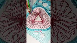 How many rotations did the pen make in total? ?? #Spirograph #satisfying #shorts