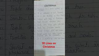 10 Lines On Christmas Festival In English | Christmas Essay In English | Christmas 10 Lines Essay