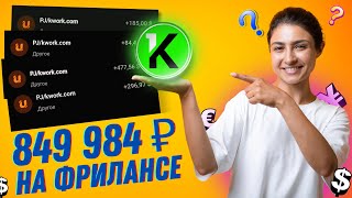 Фриланс: Как я заработал 849 984 ₽ на бирже Kwork