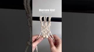 Floral Macrame Knot 🧶 #macrameknot #knot #diymacrametutorial #macrametutorial #diy #macrame