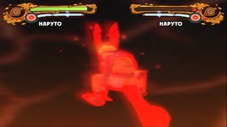 Naruto Shippuden: Ultimate Ninja 4 TS Naruto Uzumaki One Tailed Full Moveset