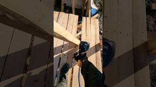 wooden cabinet layer wood nailing with cn70 nail gun #howtodo #carpenter #nailgun