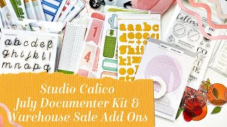 Studio Calico July Documenter Kit & Warehouse Sale Add Ons