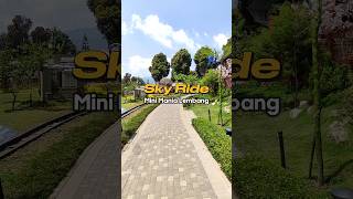 Seru Banget SKY RIDE di Mini Mania Lembang 😍 #sakurapark #liburanbandung #minimania #lembang