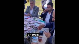 Düğünde takılan 3 Milyon 180 bin tl