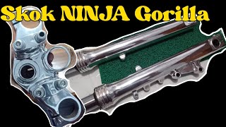 cara poles skok ninja gorilla set