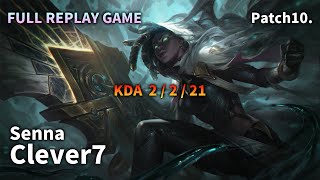 BOTTOM Senna VS Xayah Replay S10 / 바텀 세나 VS 자야 관전 시즌10 - 2/2/21 Patch 10.2. KR