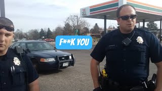 GIVING COPS THE FINGER THEY'VE EARNED!