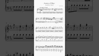 Muzio Clementi - Sonatina in D Major - 2 (Op. 36, No. 6) #shorts