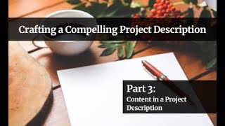 Content in a Project Description