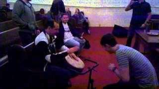 Pastor is learning grooves from Master Viktor