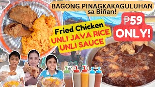 ₱59 na Fried Chicken! Naka-UNLI Java Rice & UNLI Sauce ka pa! | Food Hug: The Fam Vlog