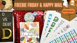 Freebie Friday printable budgeting stickers & Happy Mail