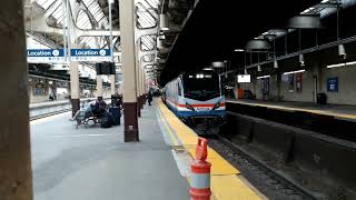 Amtrak Phase III ACS-64 Heritage Unit on train 93 arriving into Newark Penn Station